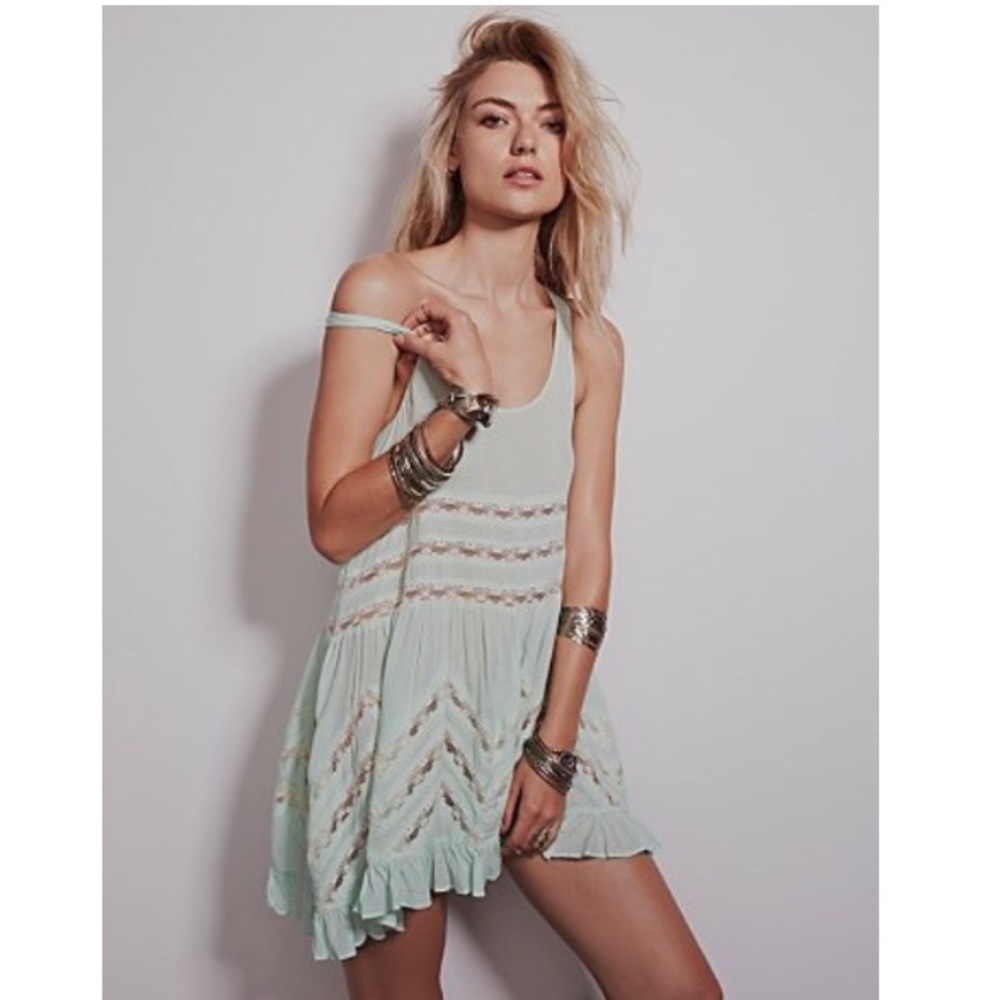 Free people Trapeze slip dress